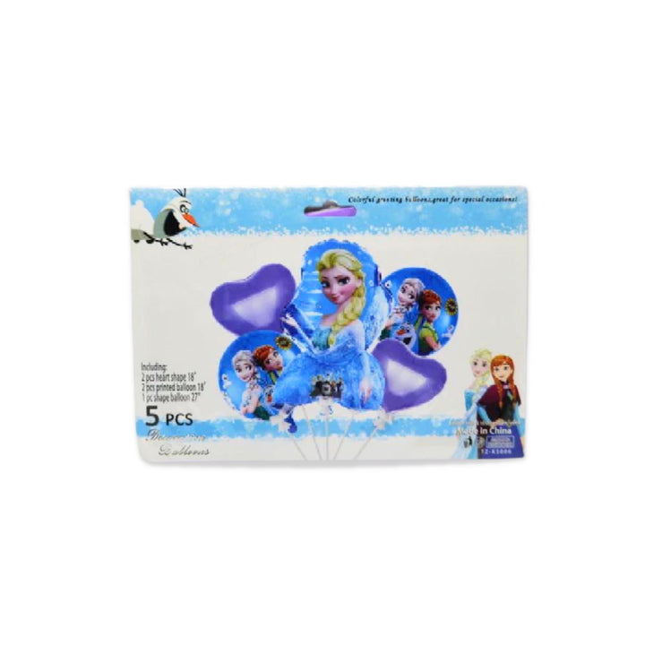 Elsa And Anna Frozen Theme party Foil Balloons - 5 Pieces