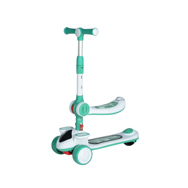 2 in 1 Kids High Quality Scooty Green