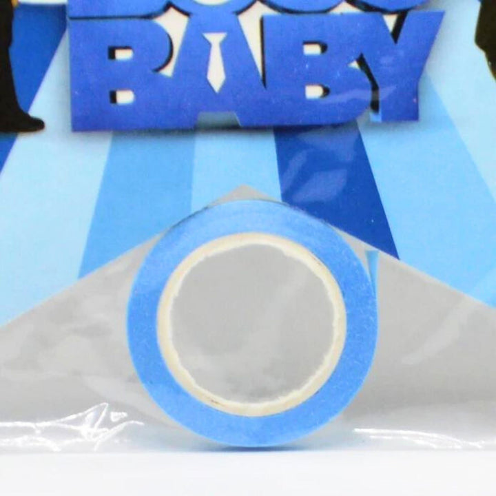 Baby Boss party banner in blue colour