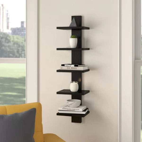Black Color Display Storage Shelf
