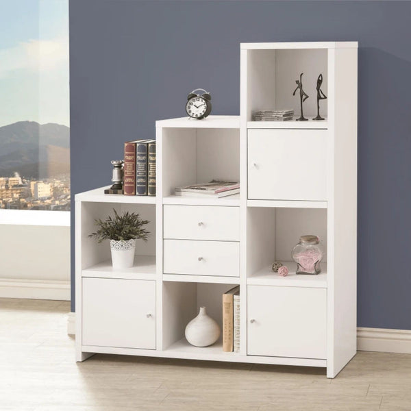 Stair Style Bookcase White