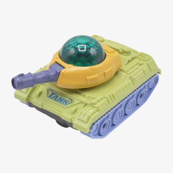 Happy Childhood Cartoon Tank With Light And Music