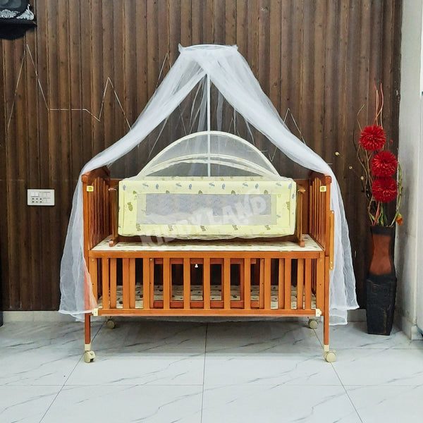 Premium 2-in-1 Baby Cot Set with Cradle & Net
