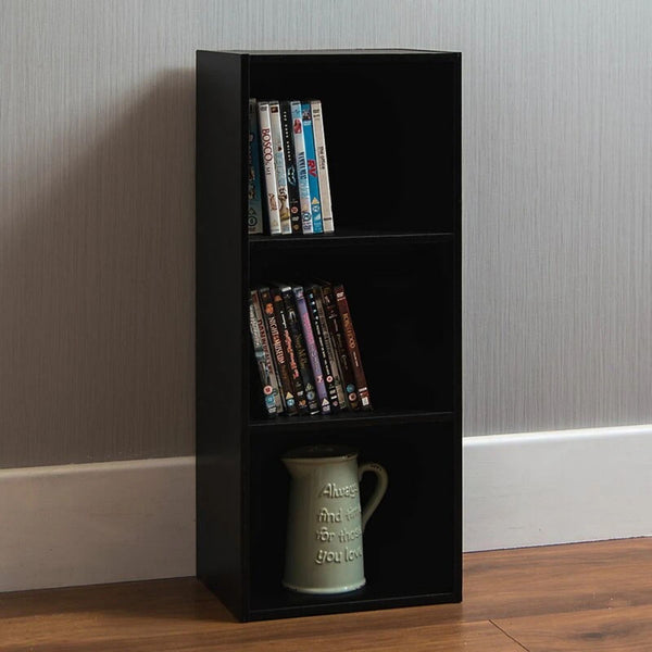 Side Display Bookcase Black