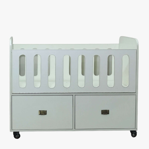 White Premium Quality Baby Baby Cot With Drawers