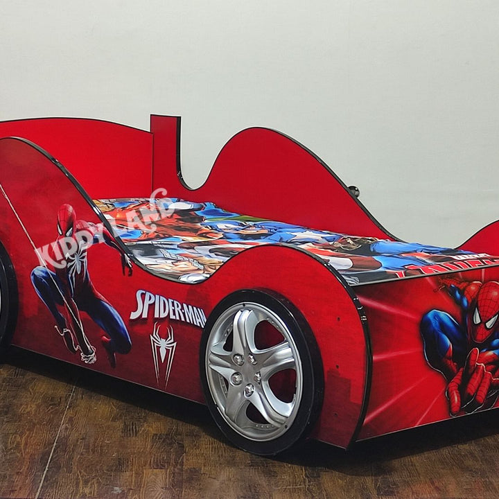 spiderman cars shape bed