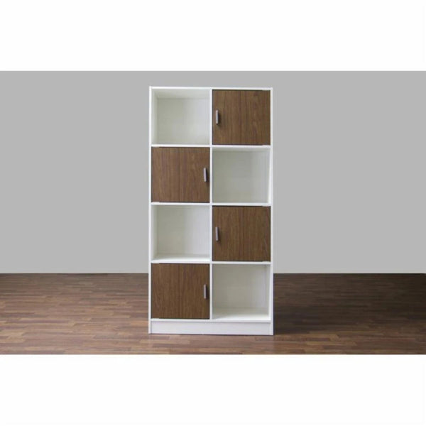 White & Brown Studio bookcase