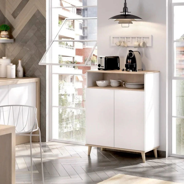 FUSIONISTS – Side Storage Cabinet with Open Shelf