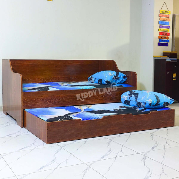 Brown Color Premium Quality Kids Double Bed
