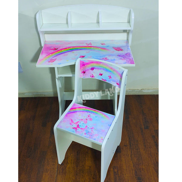 Butterfly Design Study Table With Chair For Girls