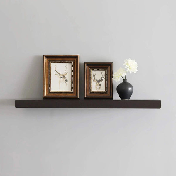 Floating Wall Hanging Shelf Dark Brown