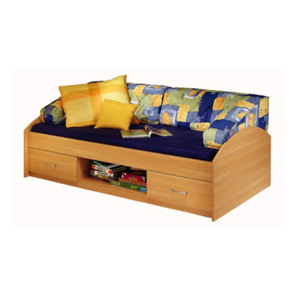 Beautiful Design Light Wood Bed With Drawers