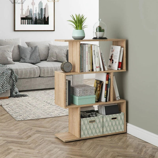 Light Brown Standing Display Bookcase