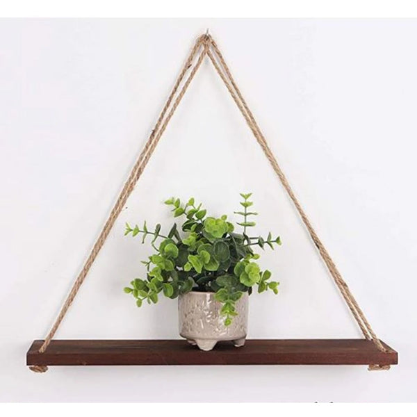 NATURAL DIY – Tough Rope Hanging Shelf Dark Brown