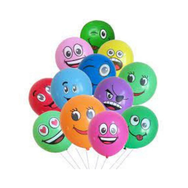 Multi Color Large Balloon Smile Pack Of 50