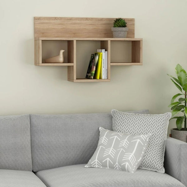 Light Wood Floating Wall Hanging Shelf