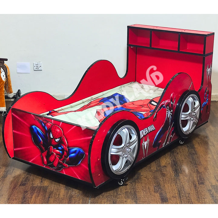 spiderman bed with wheels