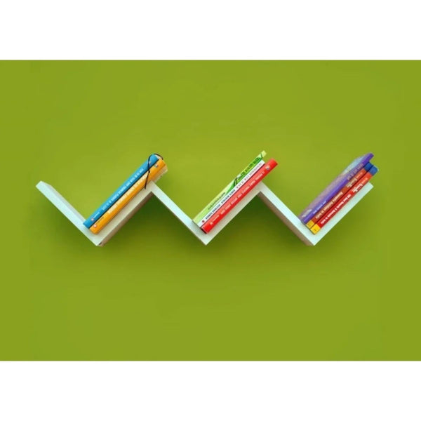 Retro Designed Floating Wall Shelf White