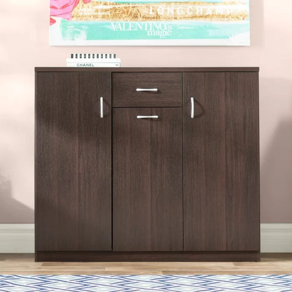 Shoe Storage Cabinet Brown
