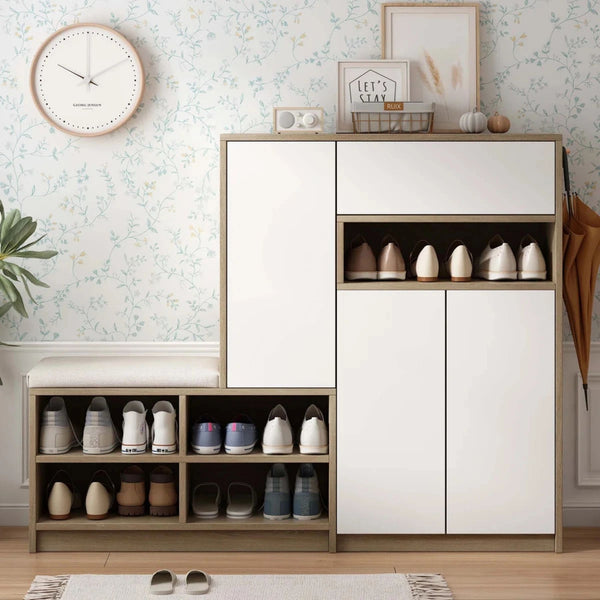 Geometric Style Shoe Storage Cabinet