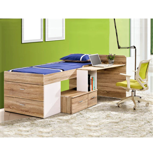 Beautiful Design Bed With Study Table