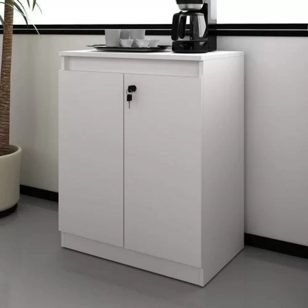 White Compact storage Side Board