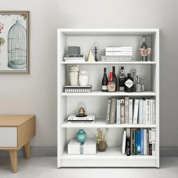 White Four Shelf Bookcase