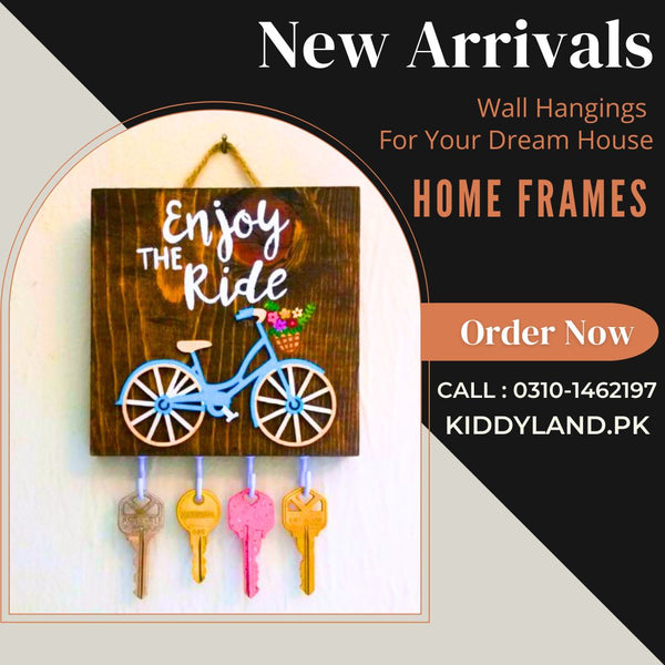 Enjoy The Ride Wooden Key Holder