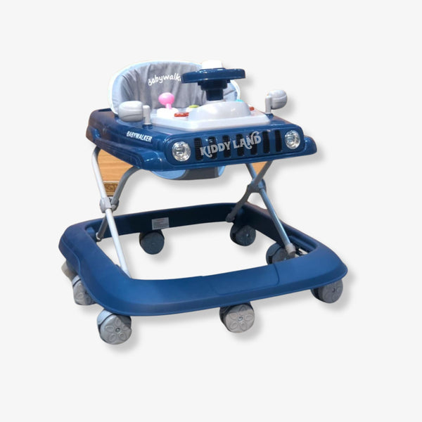 Buy Blue Car Shape Baby Musical Walker