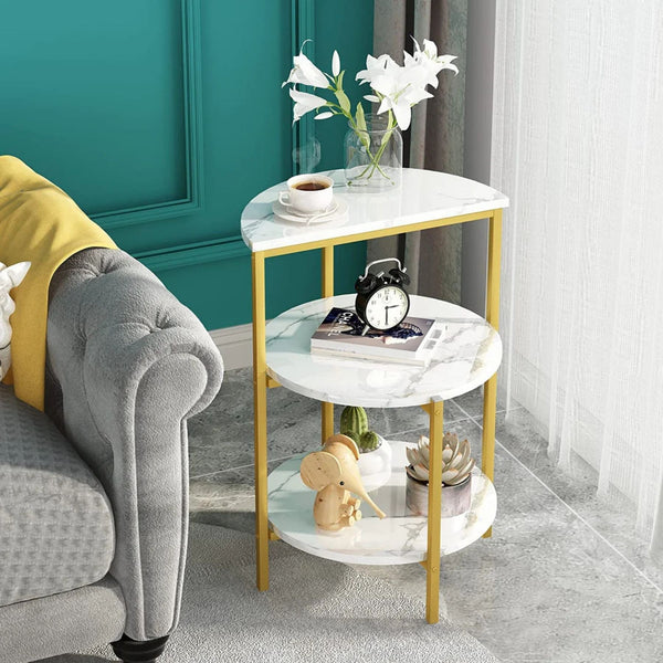 Luxury Modern Lamerge Design Three Tier Round Coffee Table