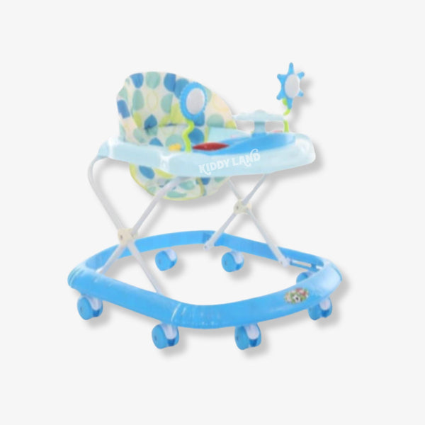 Blue Car Shape Baby Musical Walker With Toys