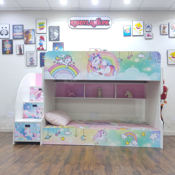 Beautiful Design Unicorn Theme Bunk Bed