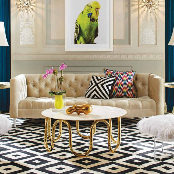 Modern  Jonathan Adler Scalinatella Design Coffee Table Best For Living Room