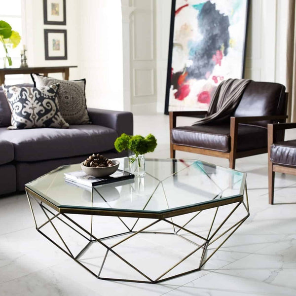 Diamond Shape Modern Design Coffee Table Best For Living Room