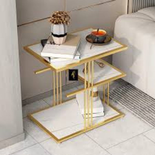 Modern Triple Layer  Sofa Side Table Best For Living Room