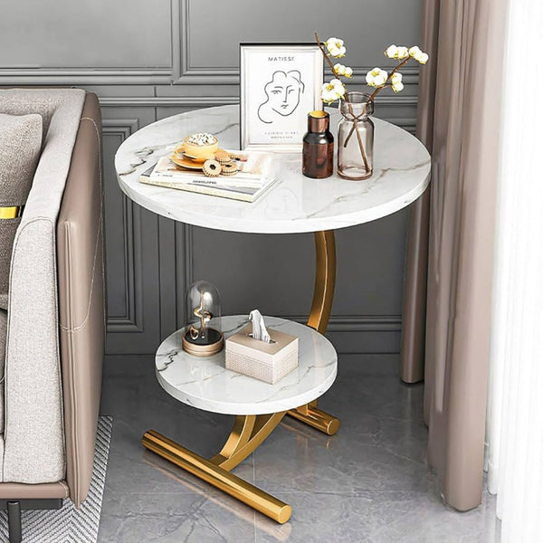 Modern Two Tiered Sofa Side Table Best For Living Room