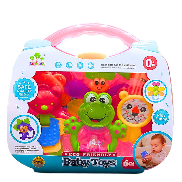 Suitcase Design Baby Rattle Toy Set