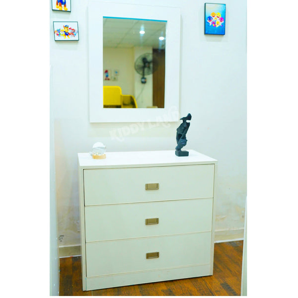 White Color Dressing With Mirror