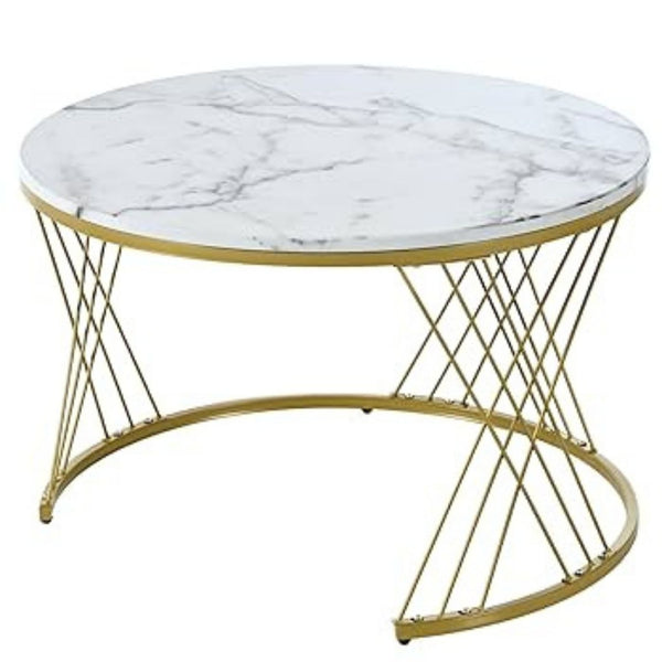 Luxury New Design Nesting Round Coffee Table With Gold Finishing