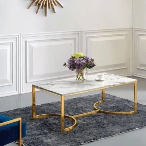 Modern Design Center Table With White Top