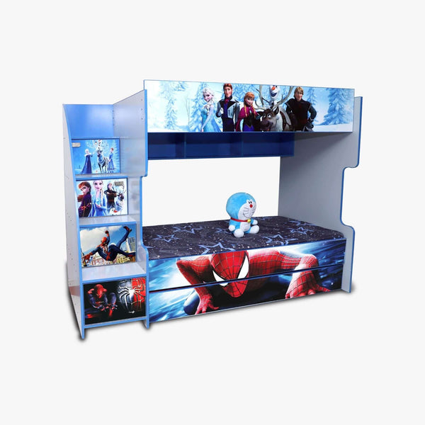 Spiderman And Frozen Bunk Bed For Kids