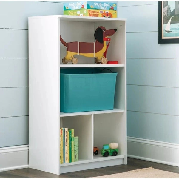White Color Organizing Kids Toys Rack/Book Rack