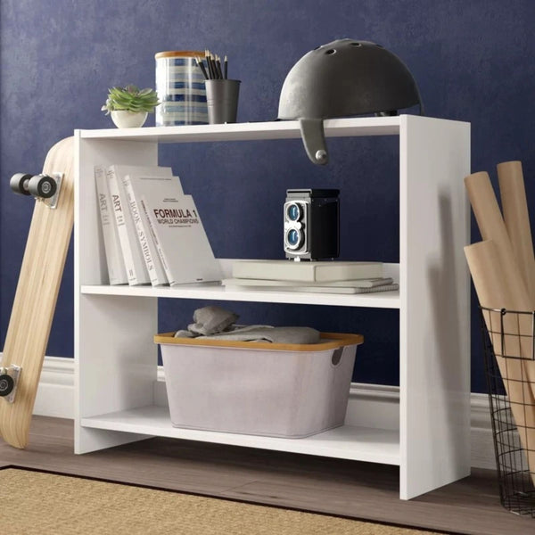 White Color Kids Open Shelf Book Rack