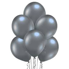 Gray Balloon Pack of 100