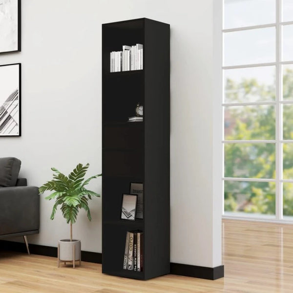Black Horizontal Storage Bookcase