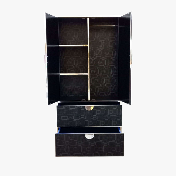 Beautiful design Black Colour Cupboard with drawers