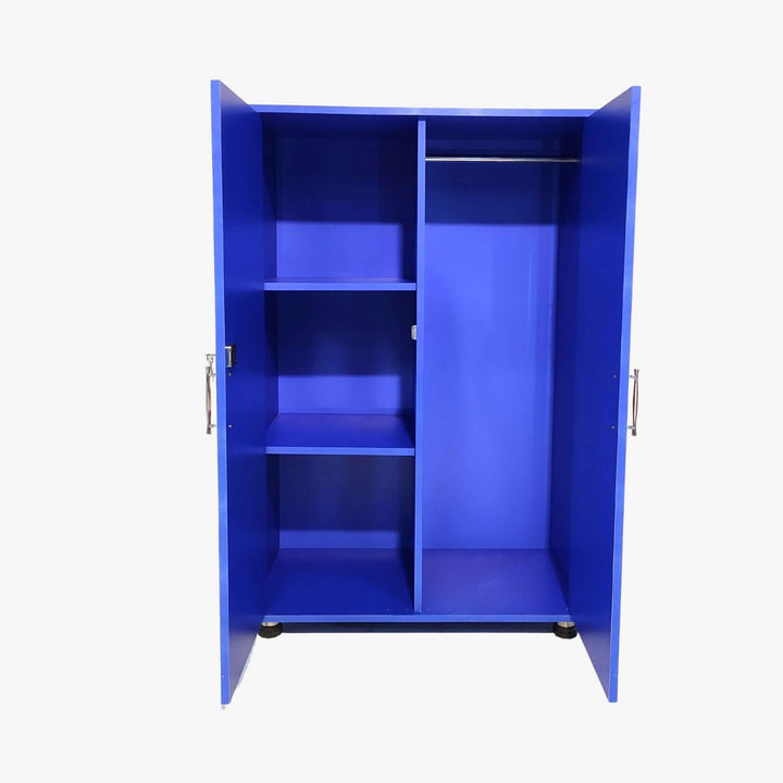 Cindrella Two Door Wardrobe - Blue Colour