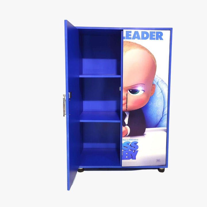 Baby Boss Laminated sheet wooden Wardrobe in Blue colour