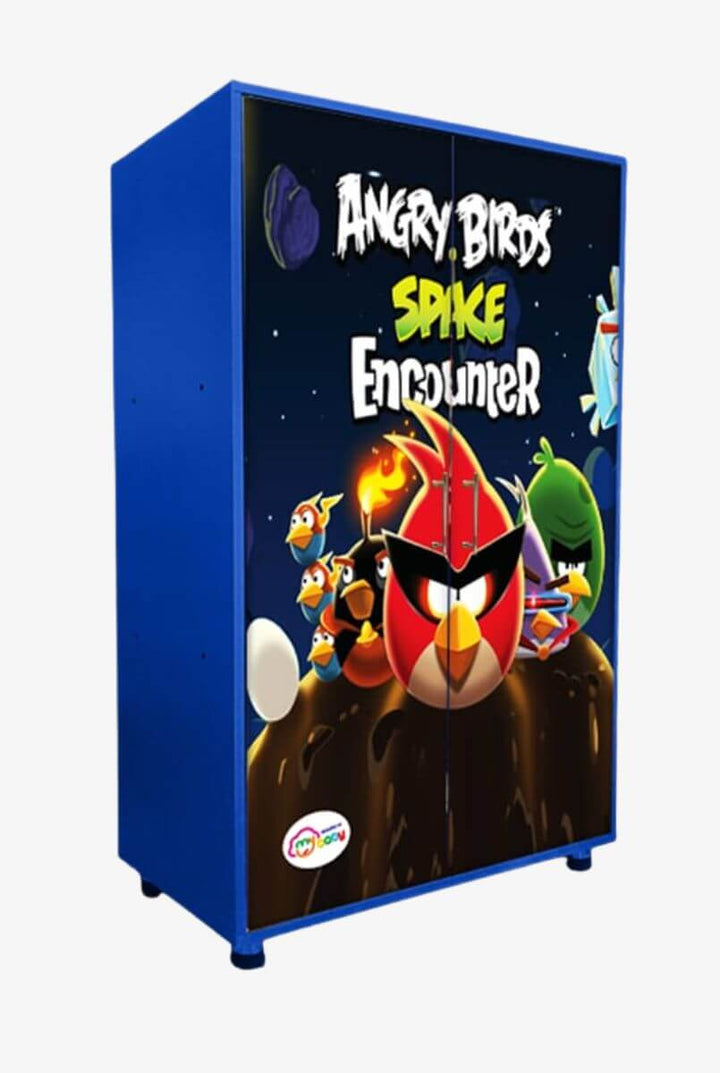 Angry Birds Wooden Wardrobe for kids in Blue Colour