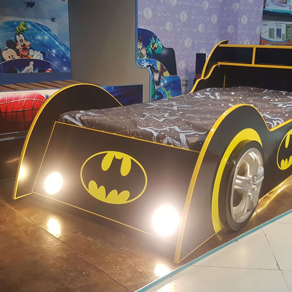 Batman bed with rack